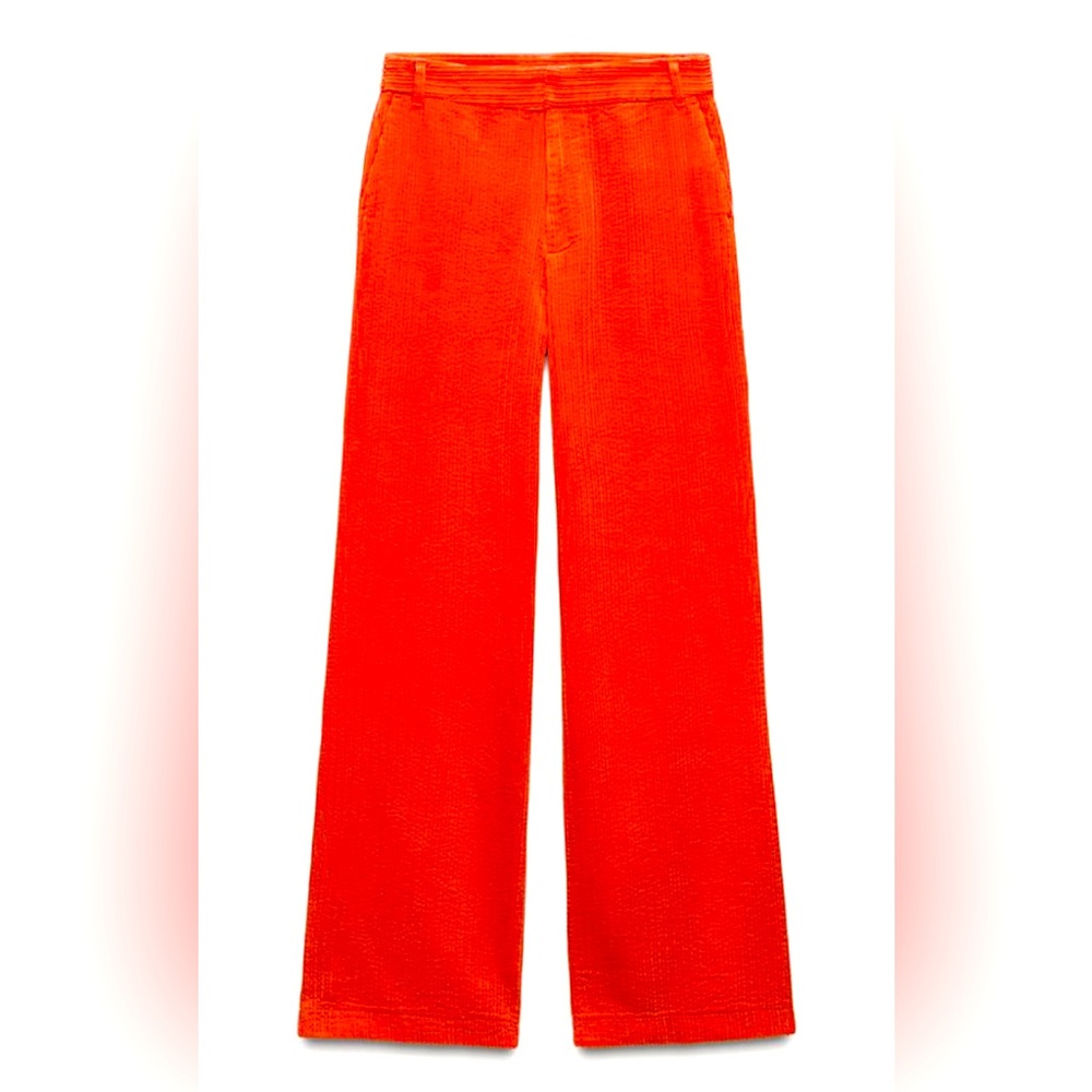 NWT Zara Red Corduroy Pants - medium